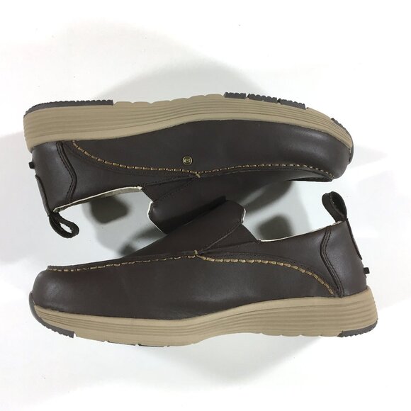 Duluth Trading Tower Hill Slip On Shoes Mens Size 11.5 Brown Leather 20060766 - Picture 3 of 9